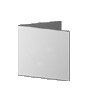 Faltblatt Quadrat 105 x 105 mm 4-seiter 4/4 farbig mit beidseitig partieller Glitzer-Lackierung