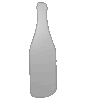 Getränkekarte auf Platte in Flasche-Form konturgefräst <br>beidseitig 4/4-farbig bedruckt
