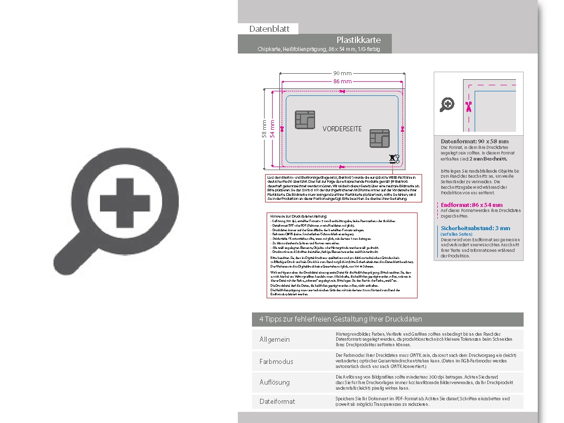 Product Bild chipkarte_sle5542_mit_einseitiger_hei__folienpr__gung_gold_1_0_farbig_bedruckt_auf_wei__em_hintergrund