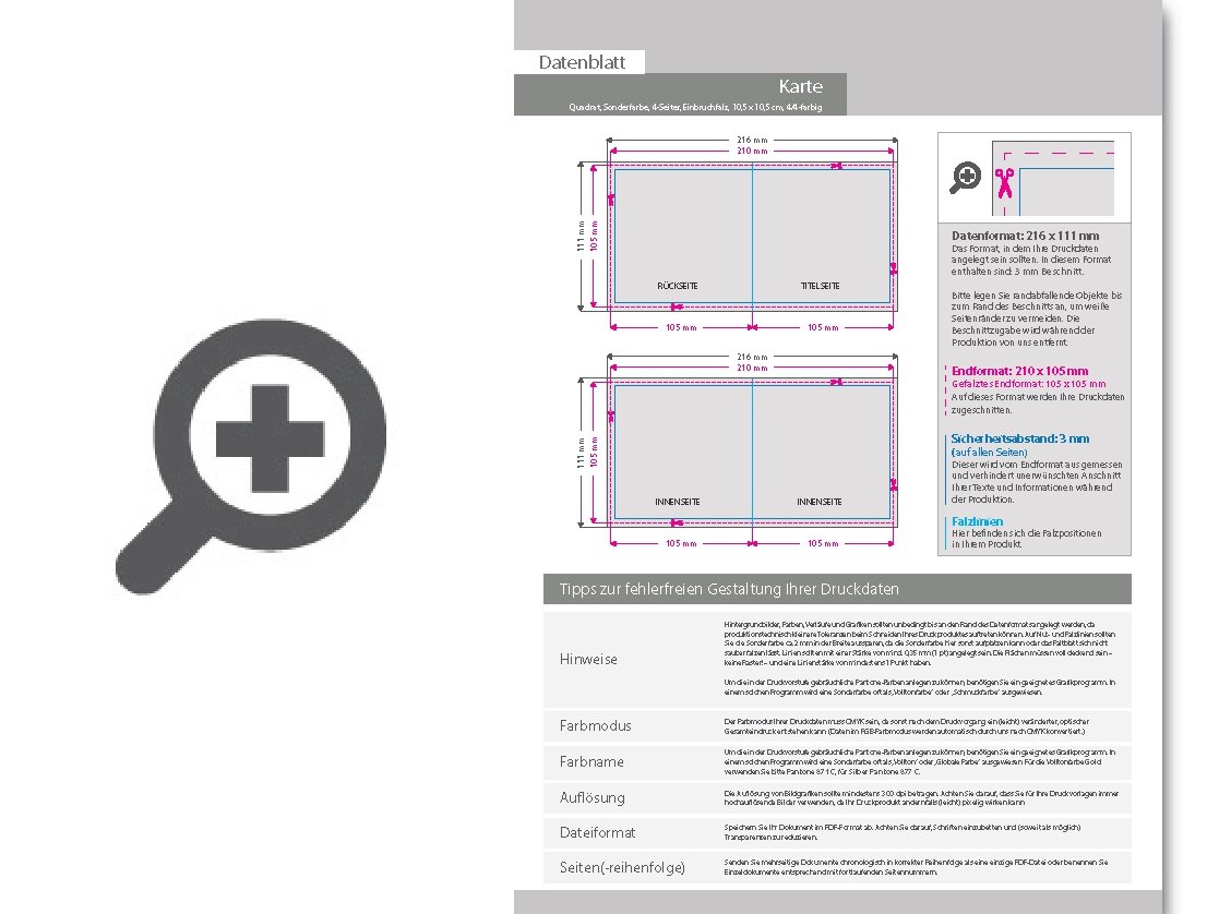 Product Bild einladungskarte_quadrat_105_x_105_mm_4-seiter_4_4_farbig_+_sonderfarbe_silber