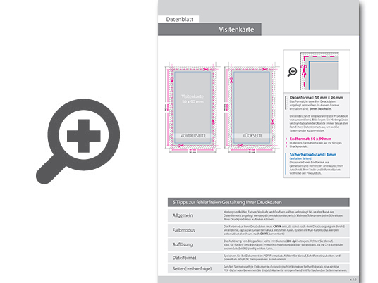 Product Bild visitenkarten_hoch_5_5_farbig_50_x_90_mm_mit_beidseitig_vollfl__chiger_uv-lackierung___beidseitig_bedruckt_(cmyk_4-farbig_+_1_silber-sonderfarbe)